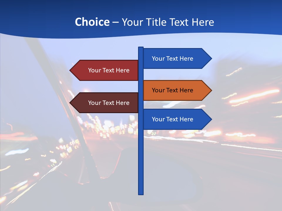 Transportation Highway Traffic PowerPoint Template