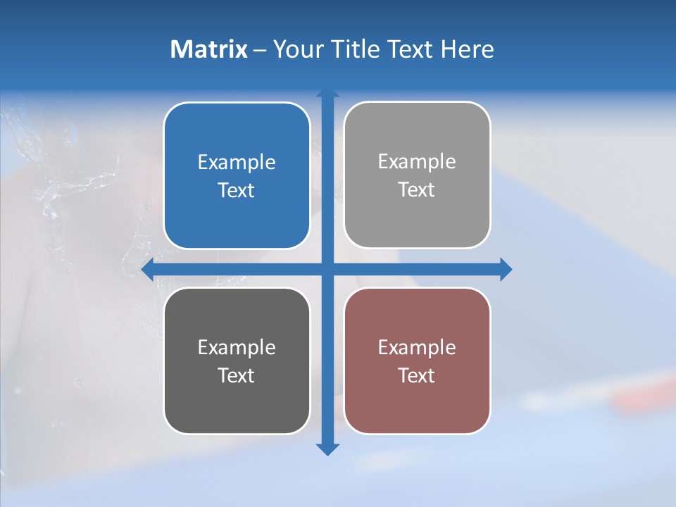 Childhood Blue Splash PowerPoint Template