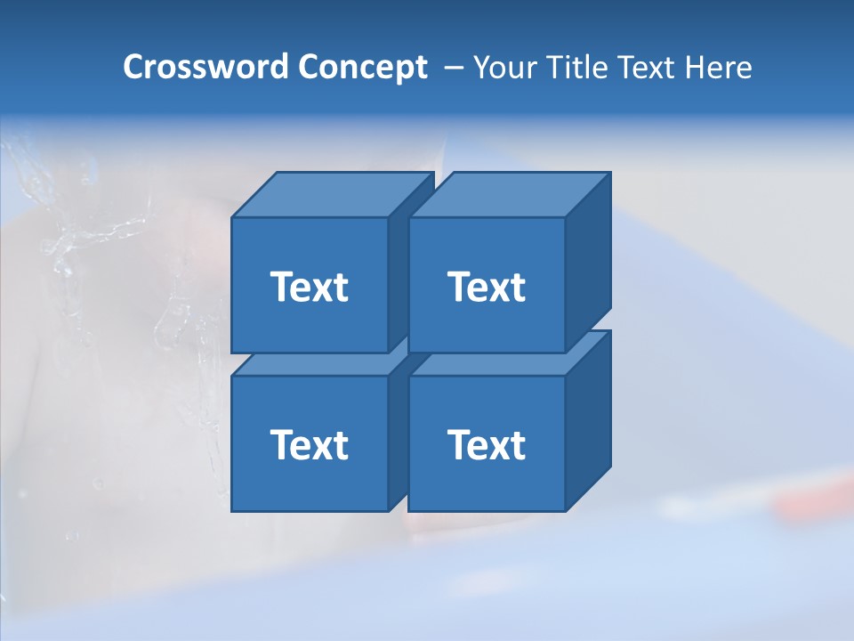 Childhood Blue Splash PowerPoint Template