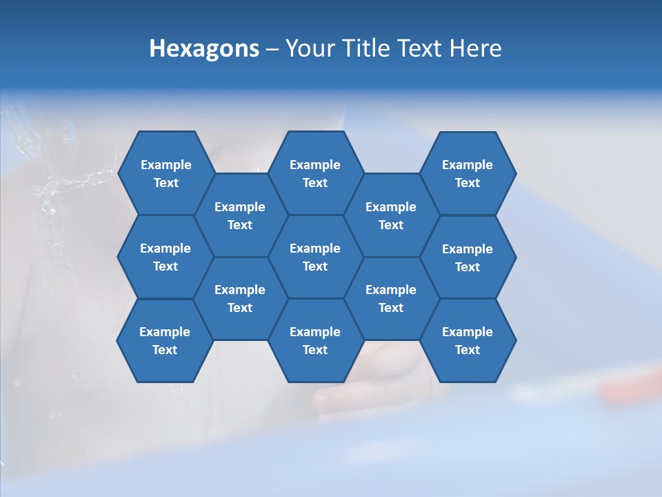 Childhood Blue Splash PowerPoint Template