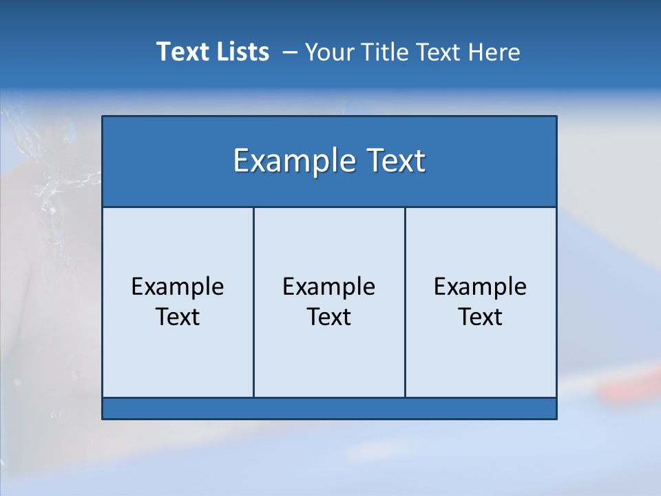 Childhood Blue Splash PowerPoint Template