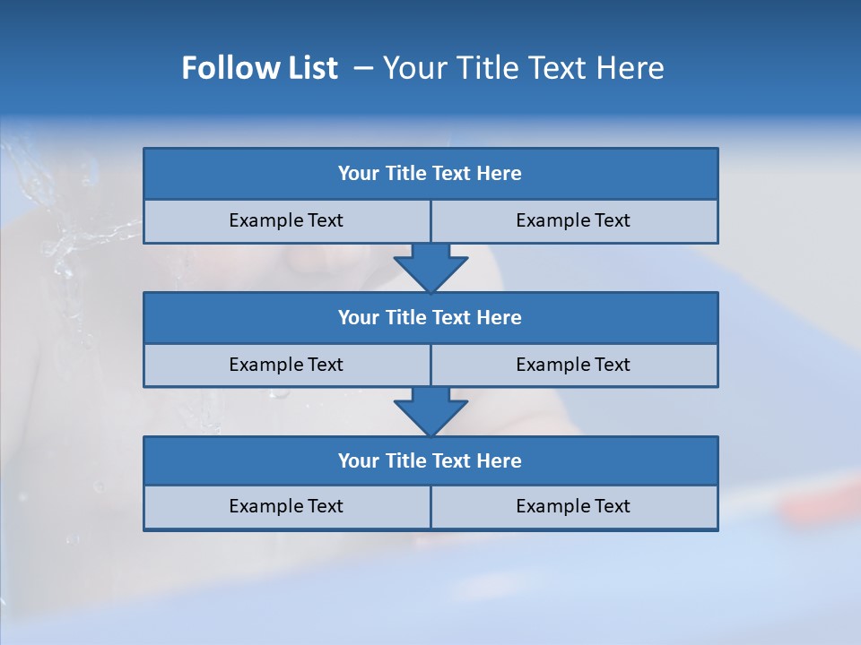 Childhood Blue Splash PowerPoint Template