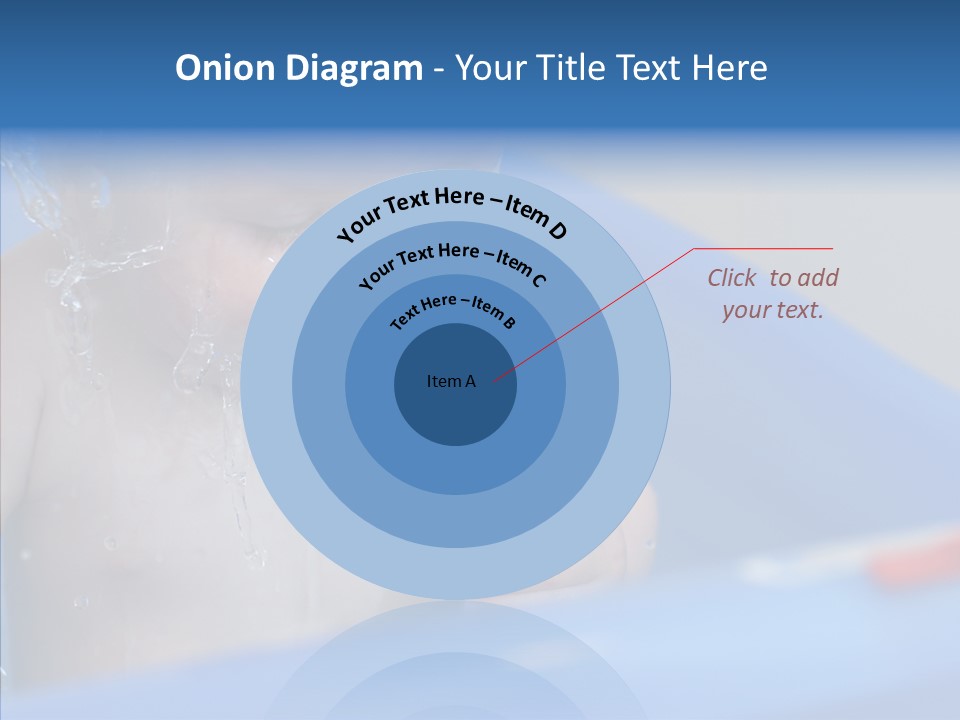 Childhood Blue Splash PowerPoint Template