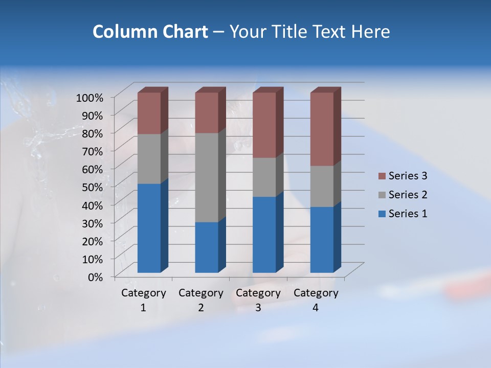 Childhood Blue Splash PowerPoint Template