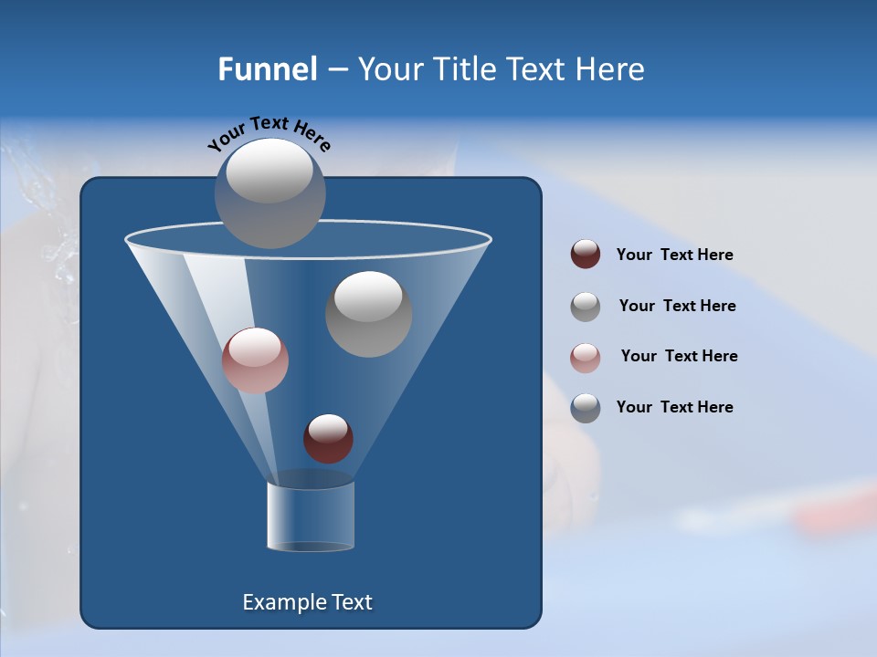 Childhood Blue Splash PowerPoint Template