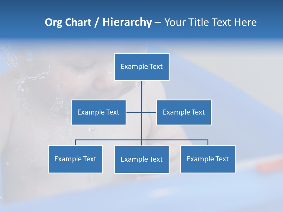 Childhood Blue Splash PowerPoint Template