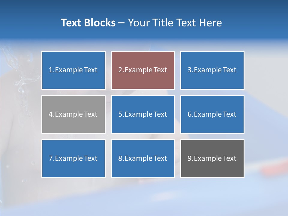 Childhood Blue Splash PowerPoint Template