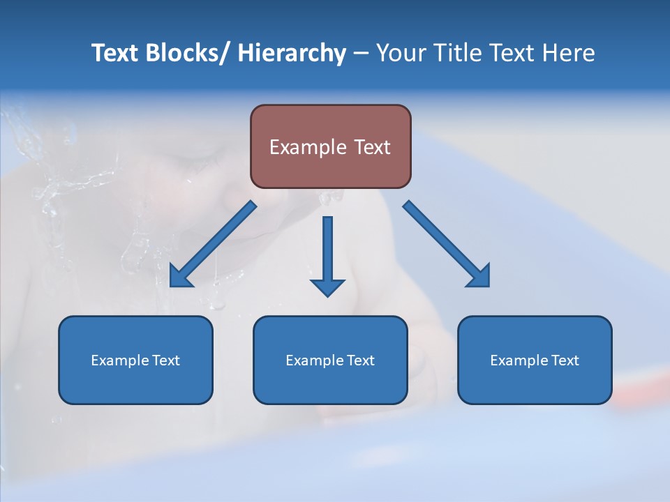 Childhood Blue Splash PowerPoint Template