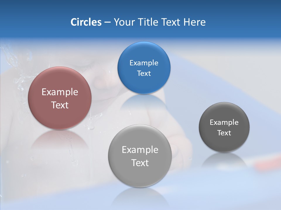 Childhood Blue Splash PowerPoint Template