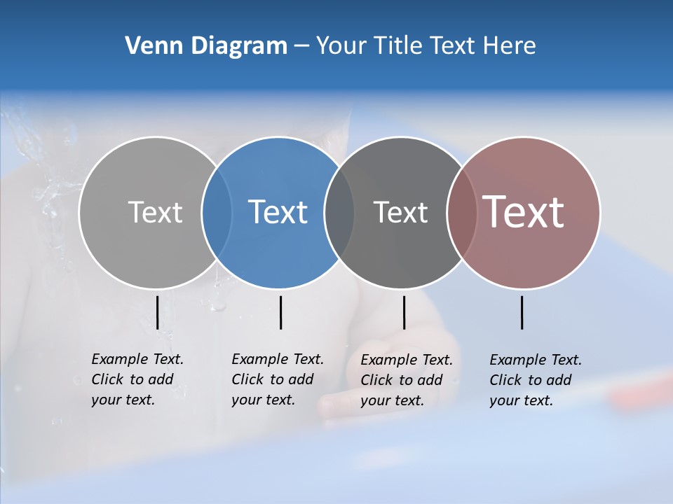 Childhood Blue Splash PowerPoint Template