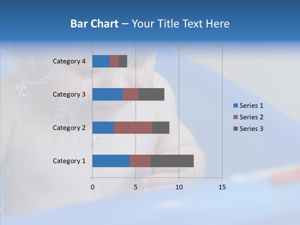 Childhood Blue Splash PowerPoint Template