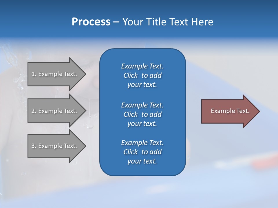 Childhood Blue Splash PowerPoint Template