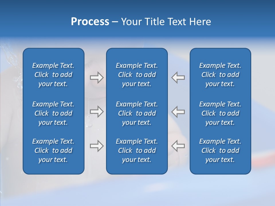 Childhood Blue Splash PowerPoint Template