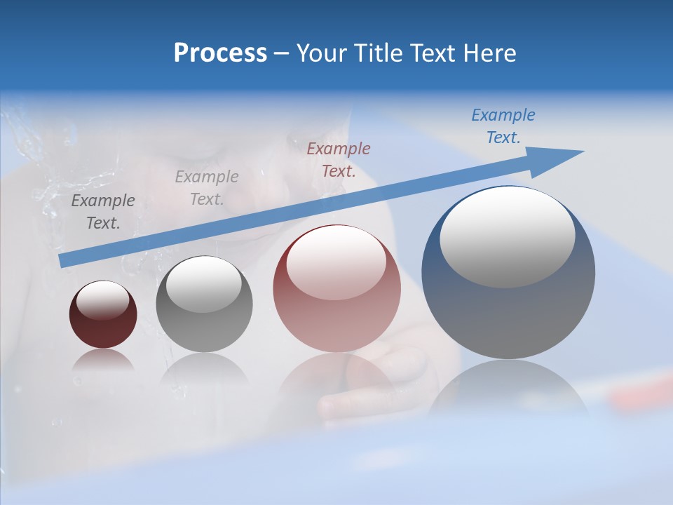 Childhood Blue Splash PowerPoint Template