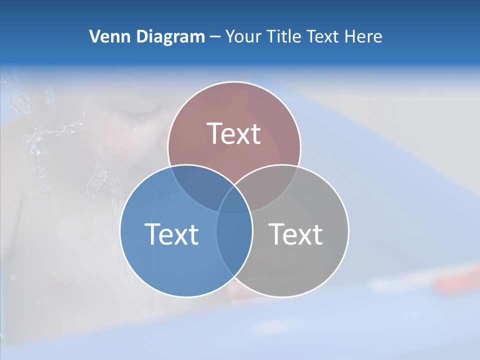 Childhood Blue Splash PowerPoint Template
