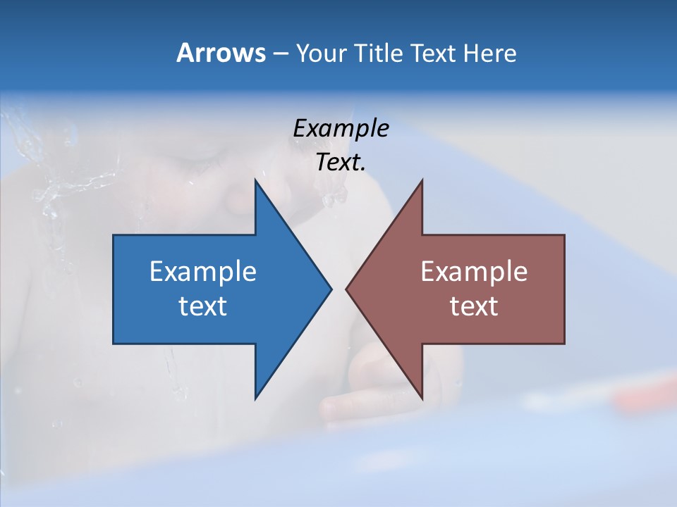 Childhood Blue Splash PowerPoint Template