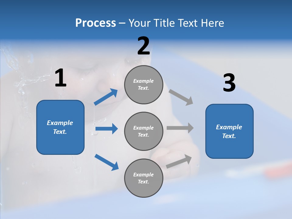 Childhood Blue Splash PowerPoint Template