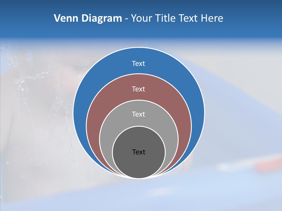 Childhood Blue Splash PowerPoint Template
