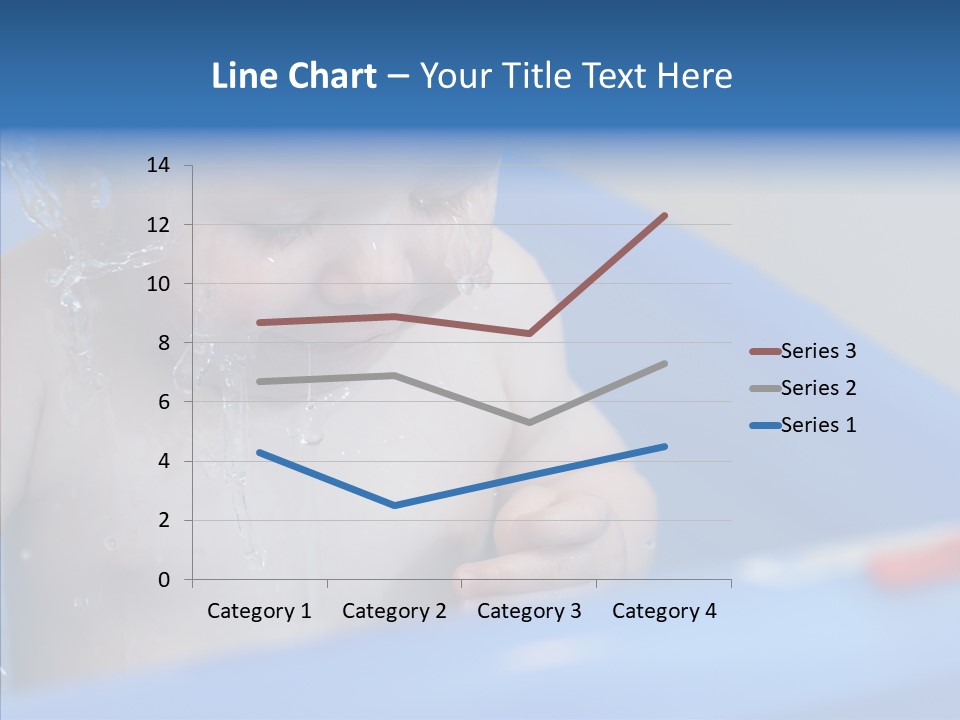 Childhood Blue Splash PowerPoint Template