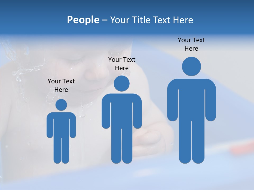 Childhood Blue Splash PowerPoint Template