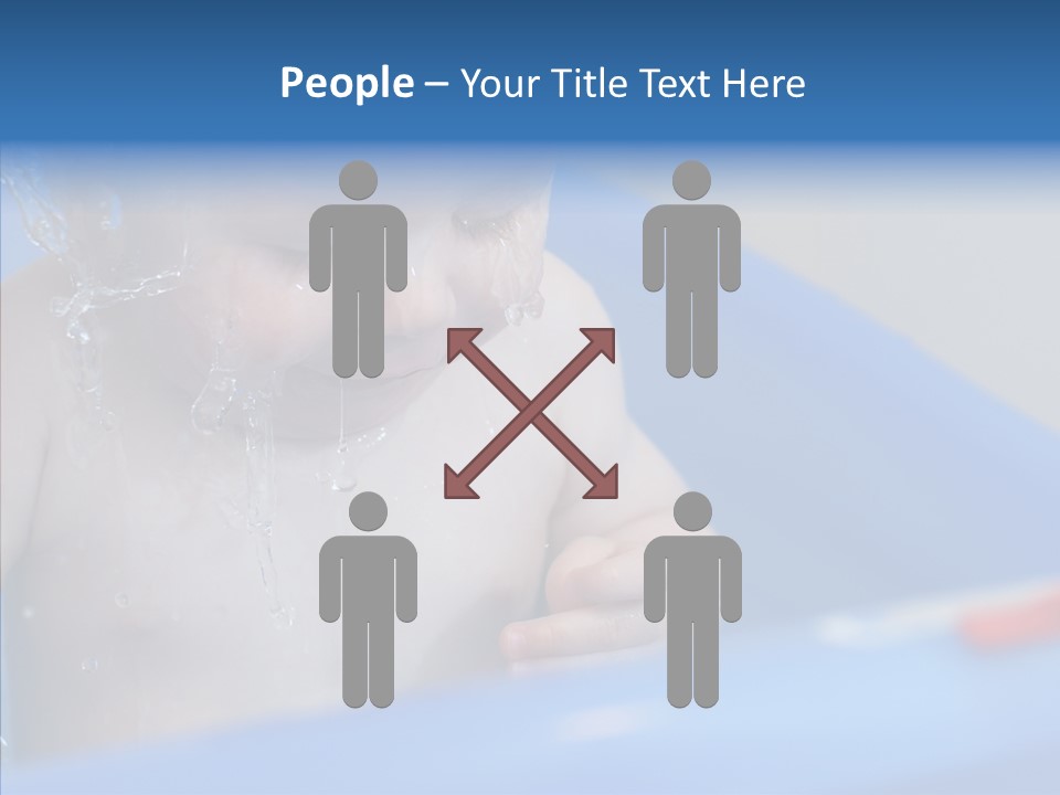 Childhood Blue Splash PowerPoint Template