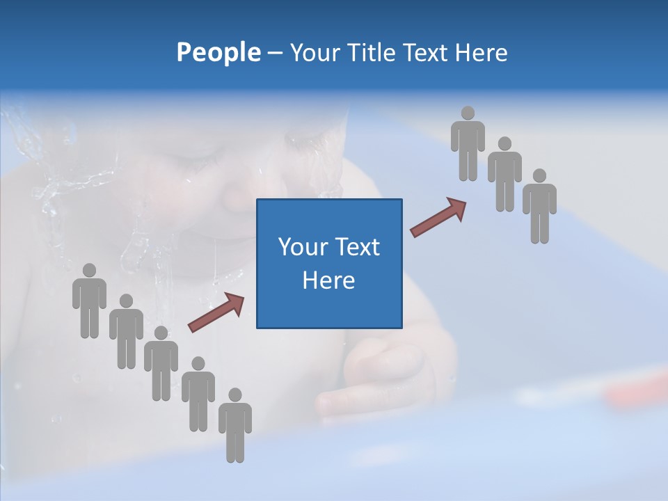 Childhood Blue Splash PowerPoint Template