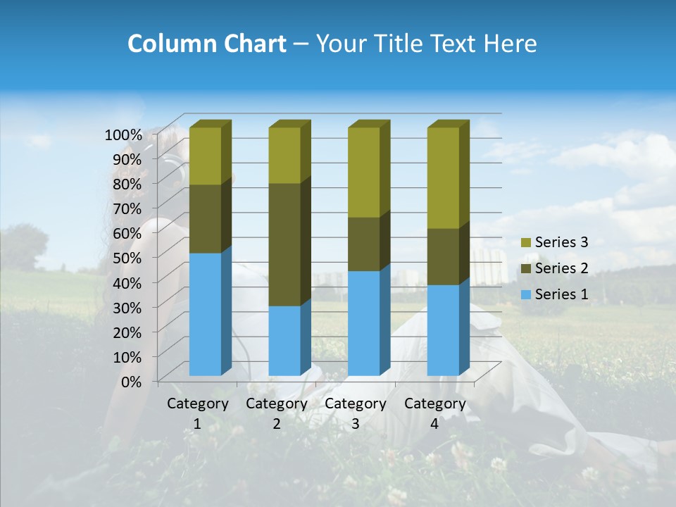 Summer Headphones Females PowerPoint Template