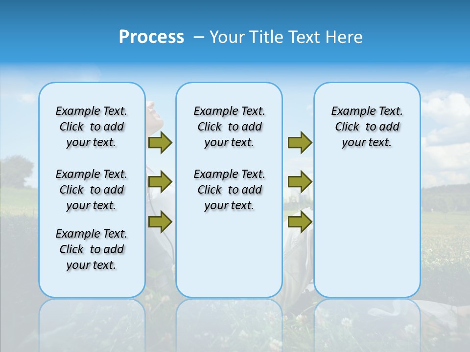 Summer Headphones Females PowerPoint Template