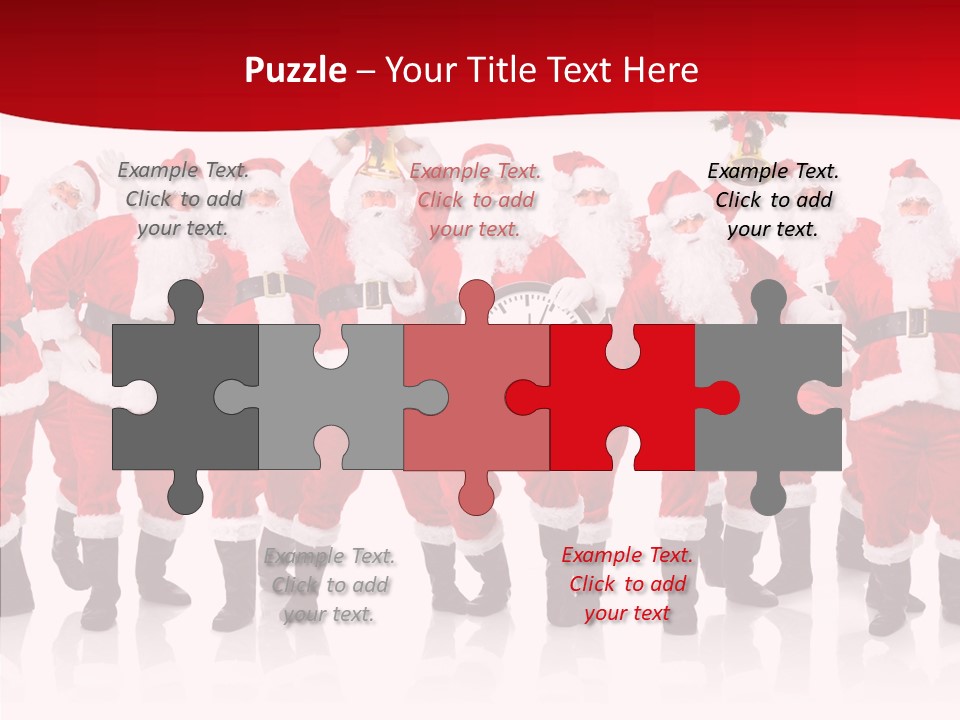 Celebration Happy Santa PowerPoint Template
