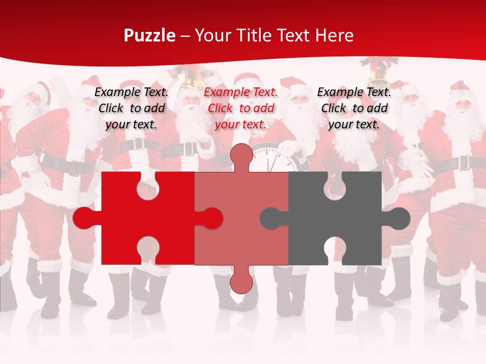 Celebration Happy Santa PowerPoint Template