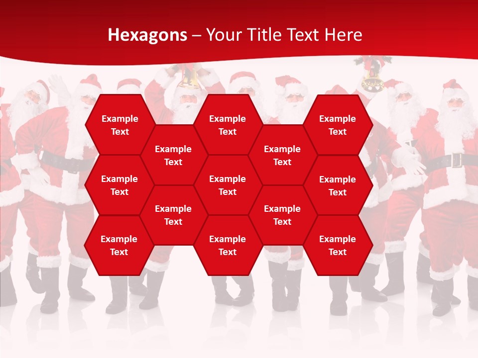 Celebration Happy Santa PowerPoint Template