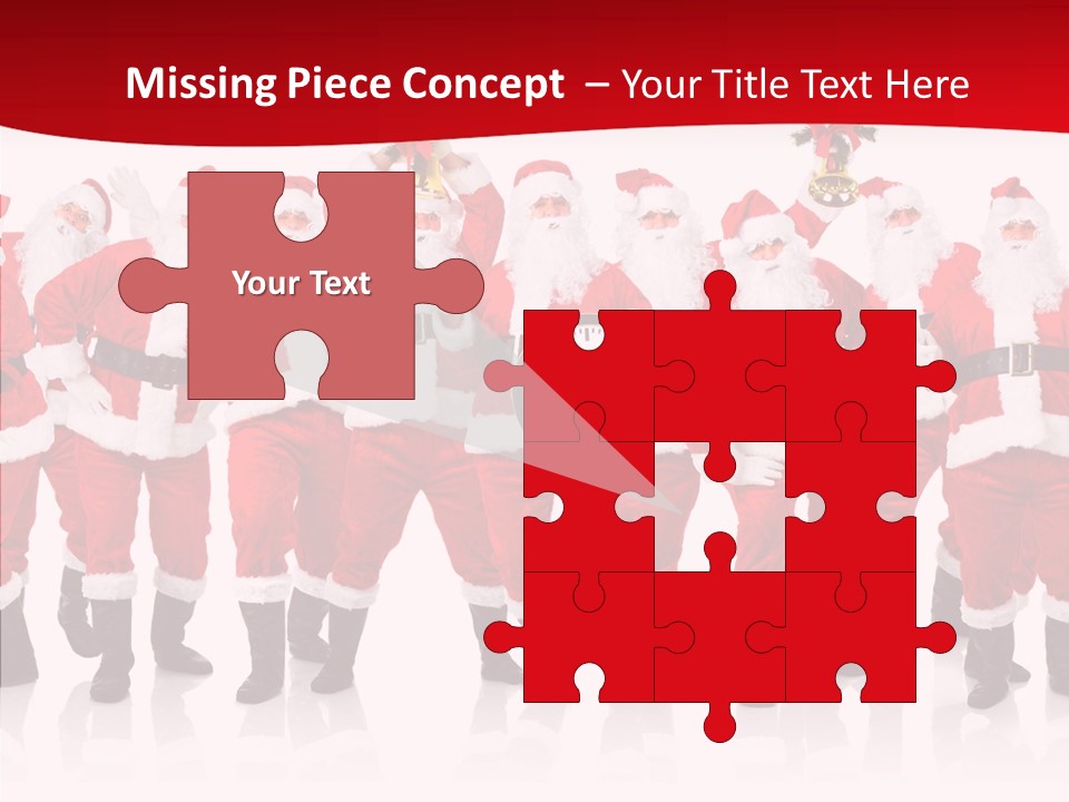 Celebration Happy Santa PowerPoint Template