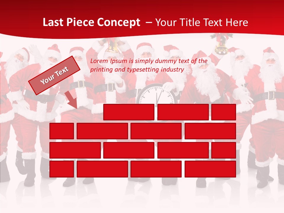 Celebration Happy Santa PowerPoint Template