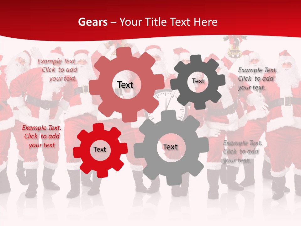 Celebration Happy Santa PowerPoint Template