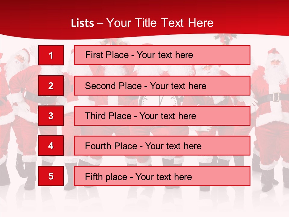 Celebration Happy Santa PowerPoint Template