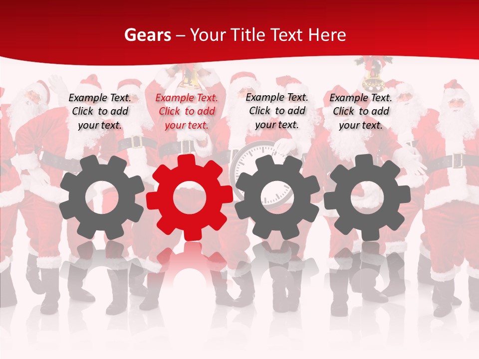 Celebration Happy Santa PowerPoint Template