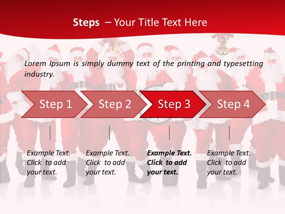 Celebration Happy Santa PowerPoint Template