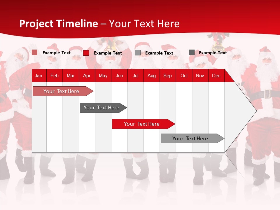 Celebration Happy Santa PowerPoint Template