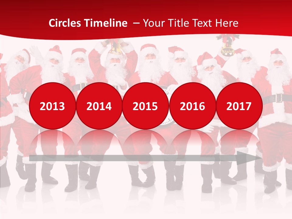 Celebration Happy Santa PowerPoint Template