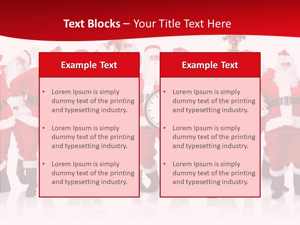 Celebration Happy Santa PowerPoint Template