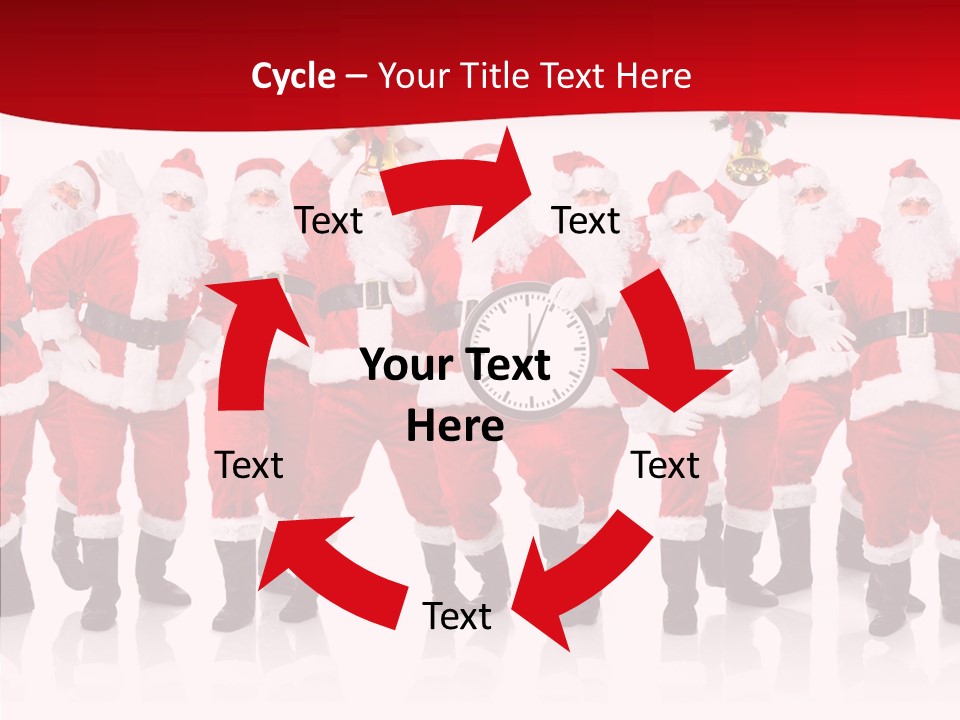 Celebration Happy Santa PowerPoint Template