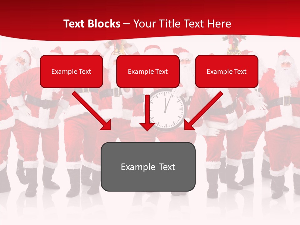 Celebration Happy Santa PowerPoint Template