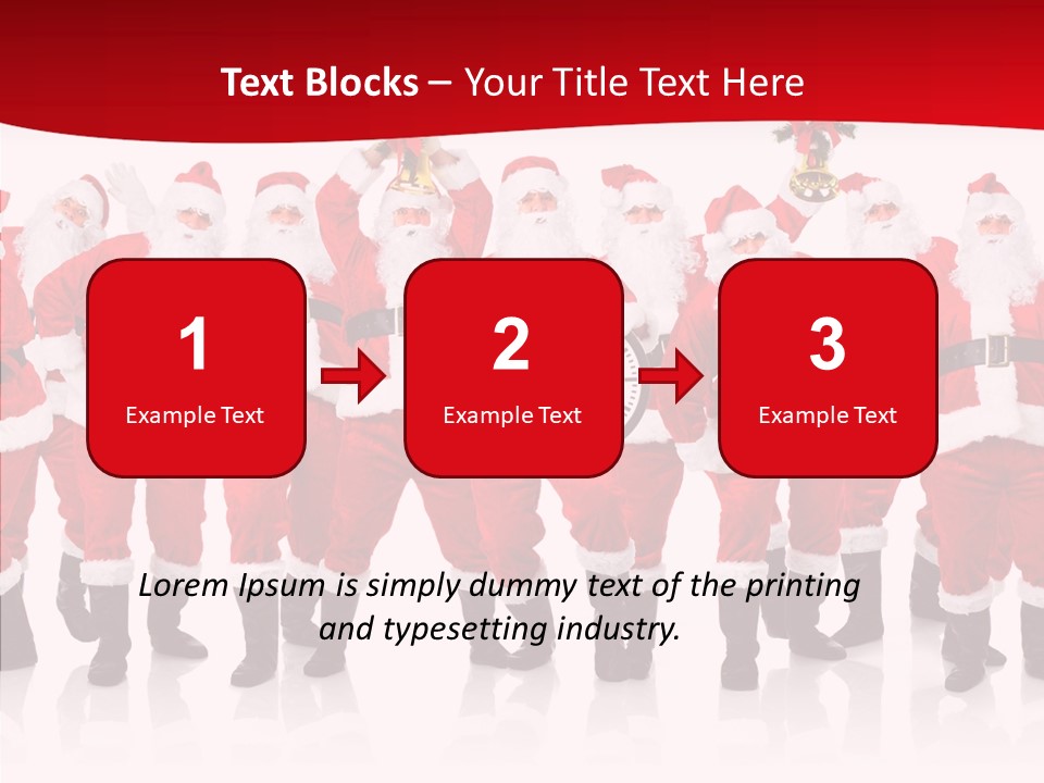 Celebration Happy Santa PowerPoint Template