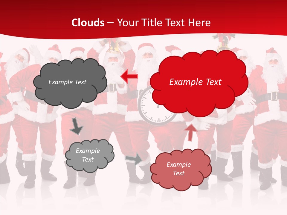 Celebration Happy Santa PowerPoint Template