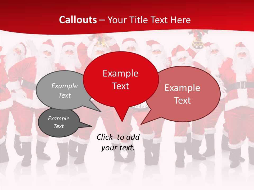 Celebration Happy Santa PowerPoint Template