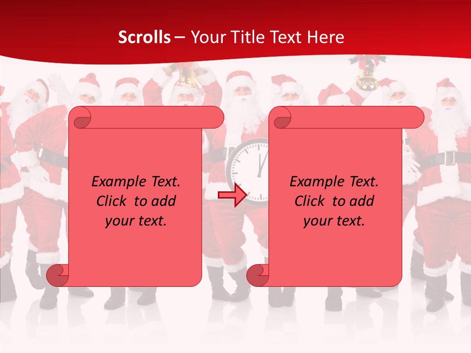 Celebration Happy Santa PowerPoint Template