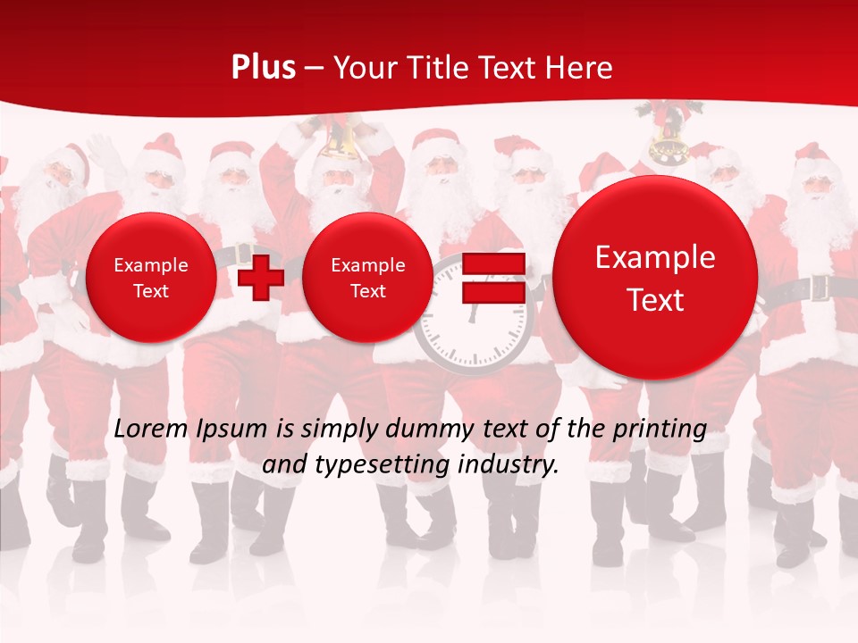 Celebration Happy Santa PowerPoint Template