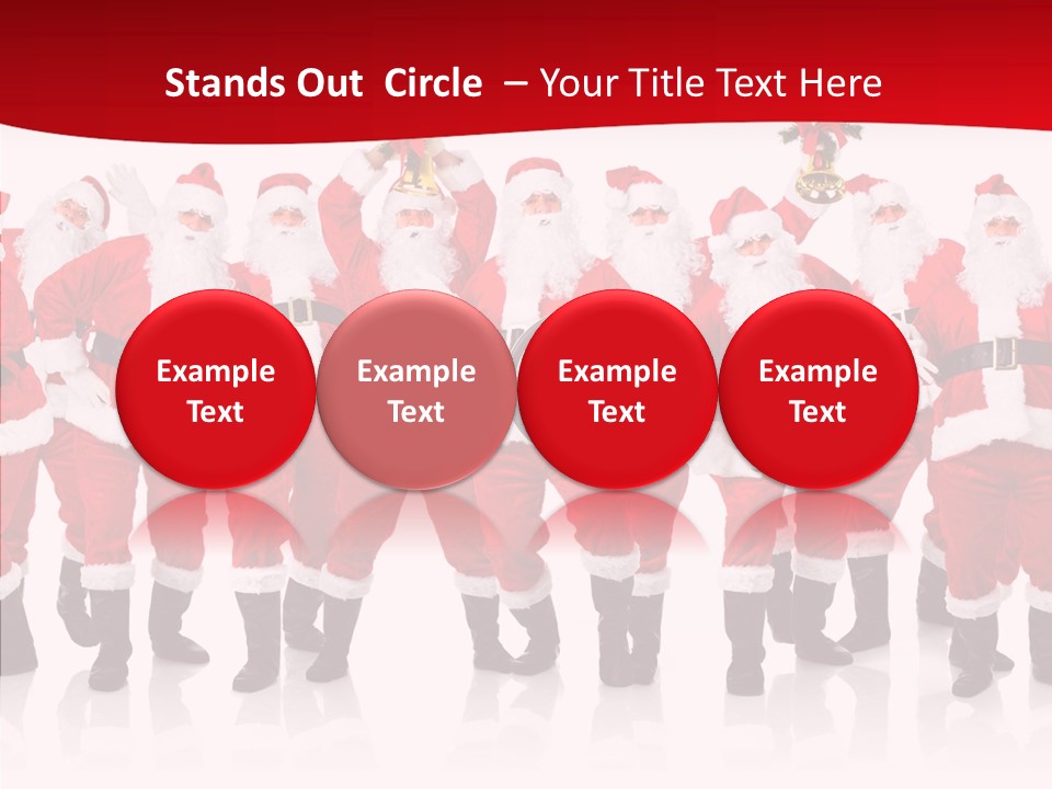Celebration Happy Santa PowerPoint Template