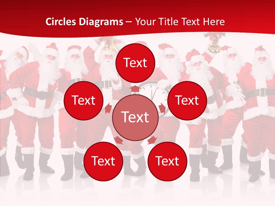 Celebration Happy Santa PowerPoint Template