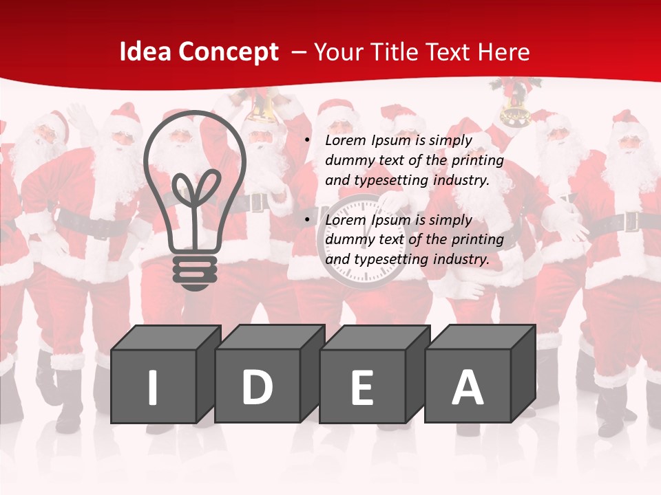 Celebration Happy Santa PowerPoint Template